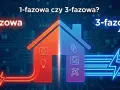 Dom podzielony na 1-fazową (230V) i 3-fazową (400V) instalację elektryczną. Co to jest faza? To sposób doprowadzenia prądu.