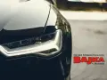 Jasne światła w samochodzie egzaminacyjnym ośrodka "Bajka".