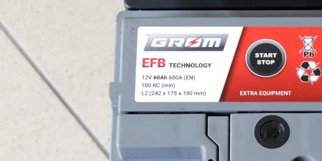 Akumulator GRAM EFB 12V 60Ah 600A z technologią Start-Stop. Dobry wybór w rankingu akumulatorów.