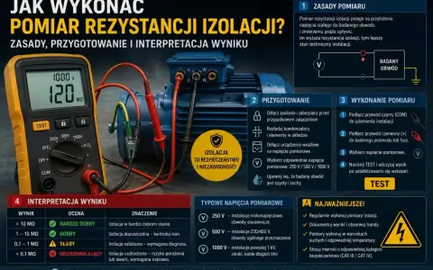 Pomiar rezystancji izolacji: jak go wykonać, przygotować i zinterpretować wyniki. Dowiedz się, co to jest rezystancja izolacji i dlaczego jest ważna dla bezpieczeństwa.