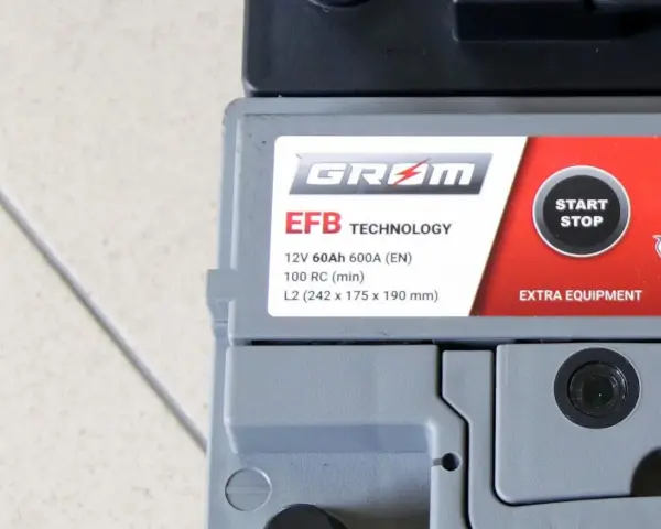 Akumulator GRAM EFB 12V 60Ah 600A z technologią Start-Stop. Dobry wybór w rankingu akumulatorów.
