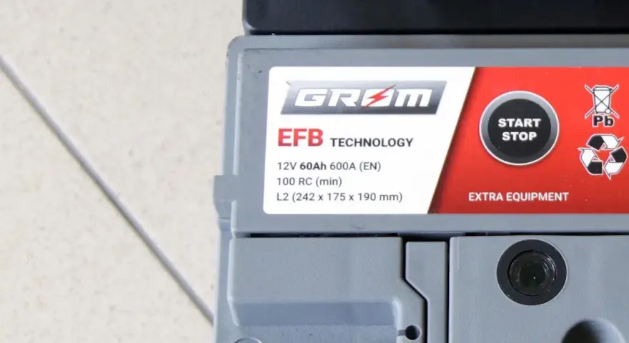 Akumulator GRAM EFB 12V 60Ah 600A z technologią Start-Stop. Dobry wybór w rankingu akumulatorów.