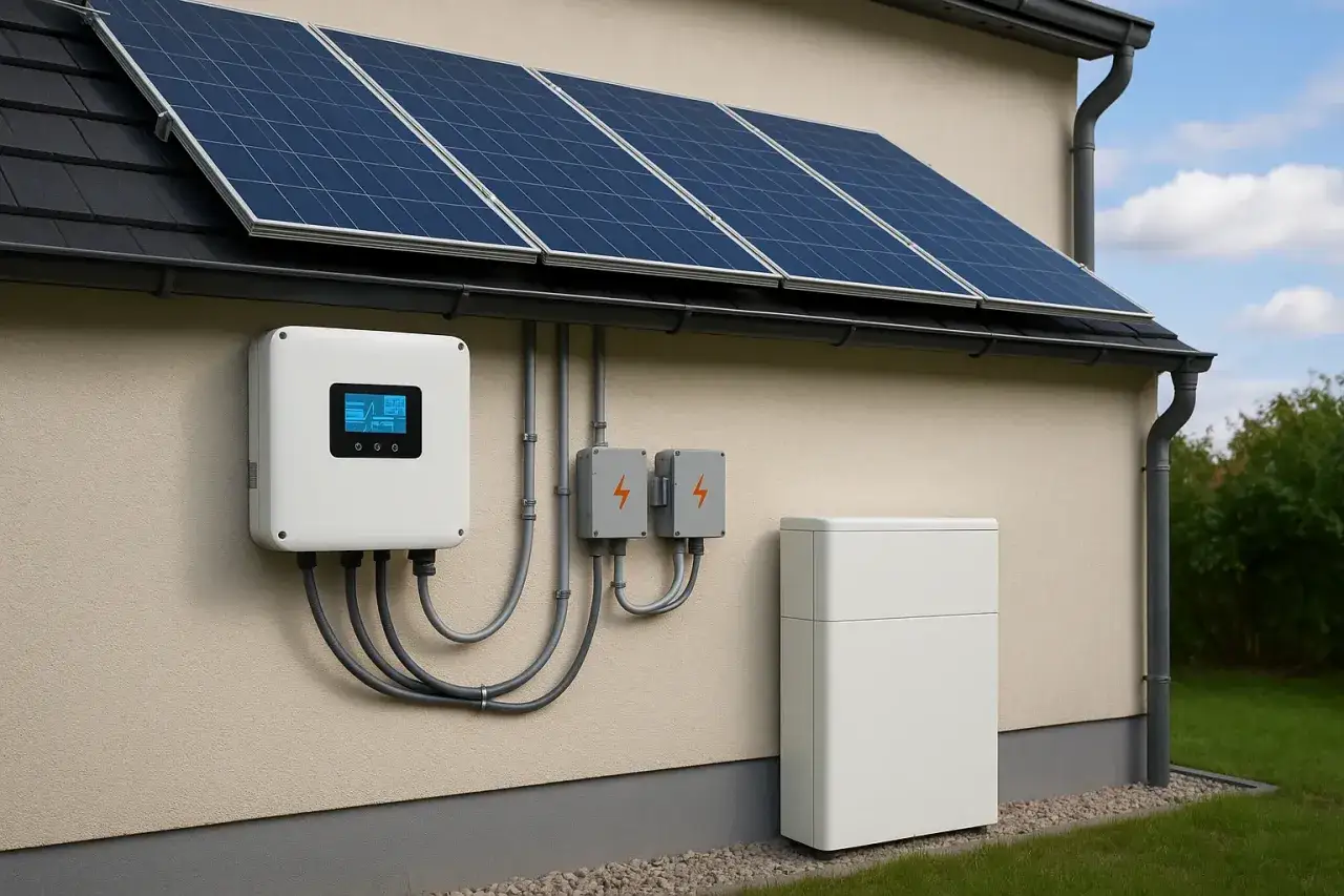 System magazynowania energii przy domu z panelami słonecznymi. Dowiedz się, ile kosztuje magazyn energii.